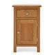 Bromley 1 Drawer & 1 Door Bedside Table Light Oak (Brown)