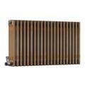 DQ Modus 4 Column Horizontal Radiator, Brass Lacquer, 600mm x 692mm (Electric)