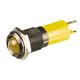 CML Innovative Technologies Yellow Panel Mount Indicator, 24V, 14mm Mounting Hole Size, Solder Tab Termination, IP67