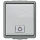 Siemens Grey Rocker Light Switch, 1 Way, 1 Gang, Delta