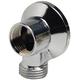 Sferaco Brass Pipe Fitting, Elbow Threaded Wall Tap Connection without Nut, Female 1/2in to Male 1/2in