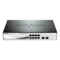 D-Link 8-port 10/100/1000 Gigabit PoE Smart Switch including 2 Combo 1000BaseT/SFP