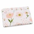 Peach Poppy Floral Cotton Muslin Swaddle Blanket