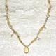 Golden Treasure Beach Pendant Necklace, Gold