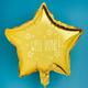 20' Well Done Gold Star Foil Balloon