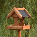 Personalised Verwood Slate Roof Bird Table