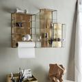 Golden Shelved Wall Cabinet In A Choice Of Sizes