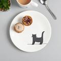 Standing Cat Side Plate, Fine Bone China