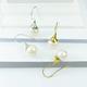 Freshwater Cultured Pearl Drop Earrings, Silver/Yellow/Gold