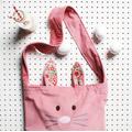 Bunny Bag Add Ears Set, Pink/Camel/Blue