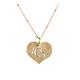 18ct Gold Vermeil Heart Necklace, Small Model, Gold