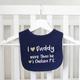 Football Teams Baby Bib, Navy Blue/Navy/Blue