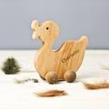 Push Along Personalised Wooden Duck