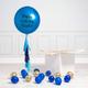 Personalised Sapphire Blue Inflated Orb Balloon