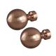 Rothley Baroque 25mm Solid Orb Curtain Pole Finials (Pair) - Antique Copper
