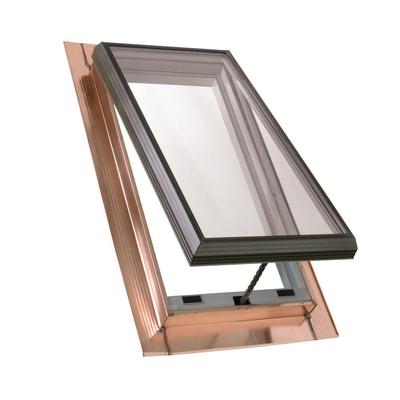Velux QVT Copper Venting Pan-Flashed Skylight 14x30 Tempered - LoE2 - No Blind