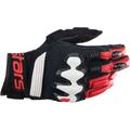 Alpinestars Halo Guanti Moto, nero-bianco-rosso, dimensione 2XL