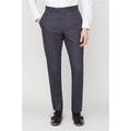 Scott & Taylor Navy Texture Regular Fit Blue Men's Suit Trousers