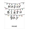 Happy Birthday Lights - Stranger Things Personalised Card