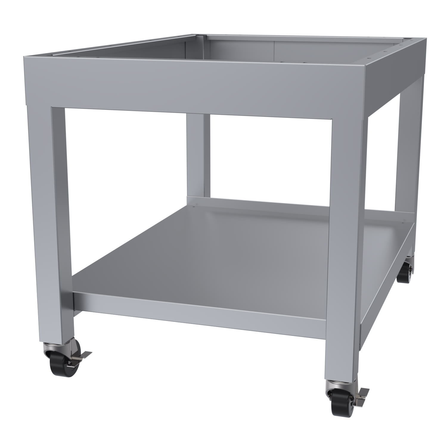 Garland M24C 24" Equipment Stand for Modular Cook Top w/ Open Base & Undershelf, Silver