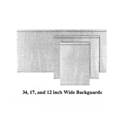 Garland M34DDBG Master Series Backguard/Flue Riser, 34 1/2"H x 34"W, Stainless Steel