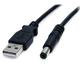 StarTech.com USB to Type M Barrel Cable USB to 5.5mm 5V DV Cable (2m)