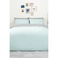 Plain Dyed Reversible Duvet Cover Cover with Pillowcase Set