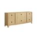 70 in. Natural Wood TV Stand for TVs up to 78 in.