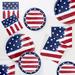 Creative Converting Painterly Patriotic Party Supplies Kit, Serves 8 in Blue/Red/White | Wayfair DTC7396E2A