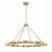 Orson 8 Light Modern Gold Pendant - 38.5"W x 21.5"H