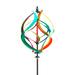 89"H Misting Wind Spinner, Multicolor Helix