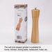 2pcs 8.5" Wooden Salt and Pepper Grinder Mills Shaker with Adjustable Coarseness - 8.5", 2pcs