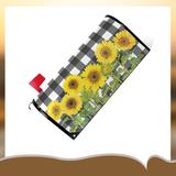 Eternal Night Sunflower Mailbox Cover in Black/Green/Yellow | 21 H x 18 W x 0.1 D in | Wayfair EternalNight71c183e
