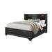 Red Barrel Studio® Solid Wood Eight Drawers Bed Wood in Gray/Black | 56 H x 78 W x 93 D in | Wayfair D0CEF41A6C844CBAB4EAB13733FA8D65