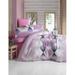 East Urban Home Penticton Cotton Blend Duvet Cover Set Cotton in Pink/White/Yellow | Full Duvet Cover + 2 Standard Pillowcases | Wayfair