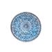 Blue 39 x 39 x 0.04 in Area Rug - East Urban Home Round Gemma Oriental Machine Woven Area Rug in | 39 H x 39 W x 0.04 D in | Wayfair