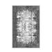 Gray/White 79 x 39 x 0.31 in Area Rug - East Urban Home Risinger Abstract Machine Made Flatweave Area Rug in | 79 H x 39 W x 0.31 D in | Wayfair
