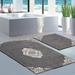 East Urban Home Hardiman 2 Piece Bath Mat Set Plastic/Vinyl in Gray | 35 H x 24 W x 0.59 D in | Wayfair 63541CA177894AF89E3EC5D7CD64C39B