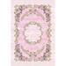 White 47 x 0.31 in Area Rug - East Urban Home DeSoto Oriental Machine Made Power Loom Area Rug in Pink/Ivory | 47 W x 0.31 D in | Wayfair