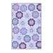 Purple/Red Rectangle 2'7" x 4'11" Area Rug - East Urban Home Floral Machine Made Flatweave Area Rug in 59.0 x 31.0 x 0.31 in blue/indigo | Wayfair