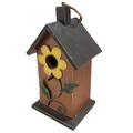 August Grove® Anayely Sunflower Bird House Wood in Brown | 9.5 H x 4.5 W x 4 D in | Wayfair F12BA9B4BF8345DC92560174B7471AFF