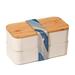 beegreener Bento Box Plastic in Brown | 4 H x 8 W x 4 D in | Wayfair bento_wheat-beige