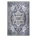 Blue/Navy 6 x 2 x 0.9 in Area Rug - Bungalow Rose Oriental Machine Woven Indoor/Outdoor Area Rug in Navy/Blue | 6 H x 2 W x 0.9 D in | Wayfair