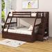 Gonzala Twin over Full 3 Drawer Standard Bunk Bed w/ Shelves by Harriet Bee | 60.6 H x 59 W x 93.4 D in | Wayfair 165CBAAC5C444EC8ACA7170799FCF608