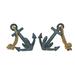 Breakwater Bay Cast Iron Ship Anchor Bookends Metal in Blue | 4.75 H x 4.5 W x 3.25 D in | Wayfair D3EF5A2F3DAC4AD2A6C564E5ABDE7749