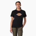 Dickies Women's Heavyweight Logo T-Shirt - Black Size XL (FS47R)