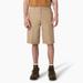 Dickies Men's Flex Cooling Active Waist Regular Fit Shorts, 13" - Desert Sand Size 36 (WR670)