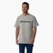 Dickies Men's Short Sleeve Wordmark Graphic T-Shirt - Heather Gray Size S (WS22B)