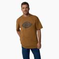 Dickies Men's Short Sleeve Heavyweight Logo T-Shirt - Brown Duck Size 3Xl (WS22C)