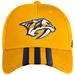 Men's adidas Gold Nashville Predators Locker Room Three Stripe Adjustable Hat